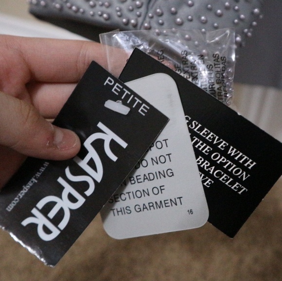 KASPER A.S.L Petite woman's grey suit set (gray) - Picture 6 of 8